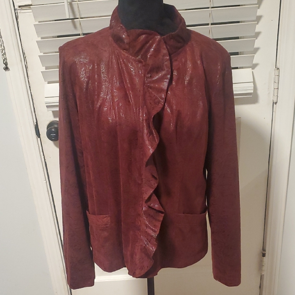 Elementz Elegant Burgundy Women's Jacket
